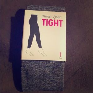 Grey fleece lined tight